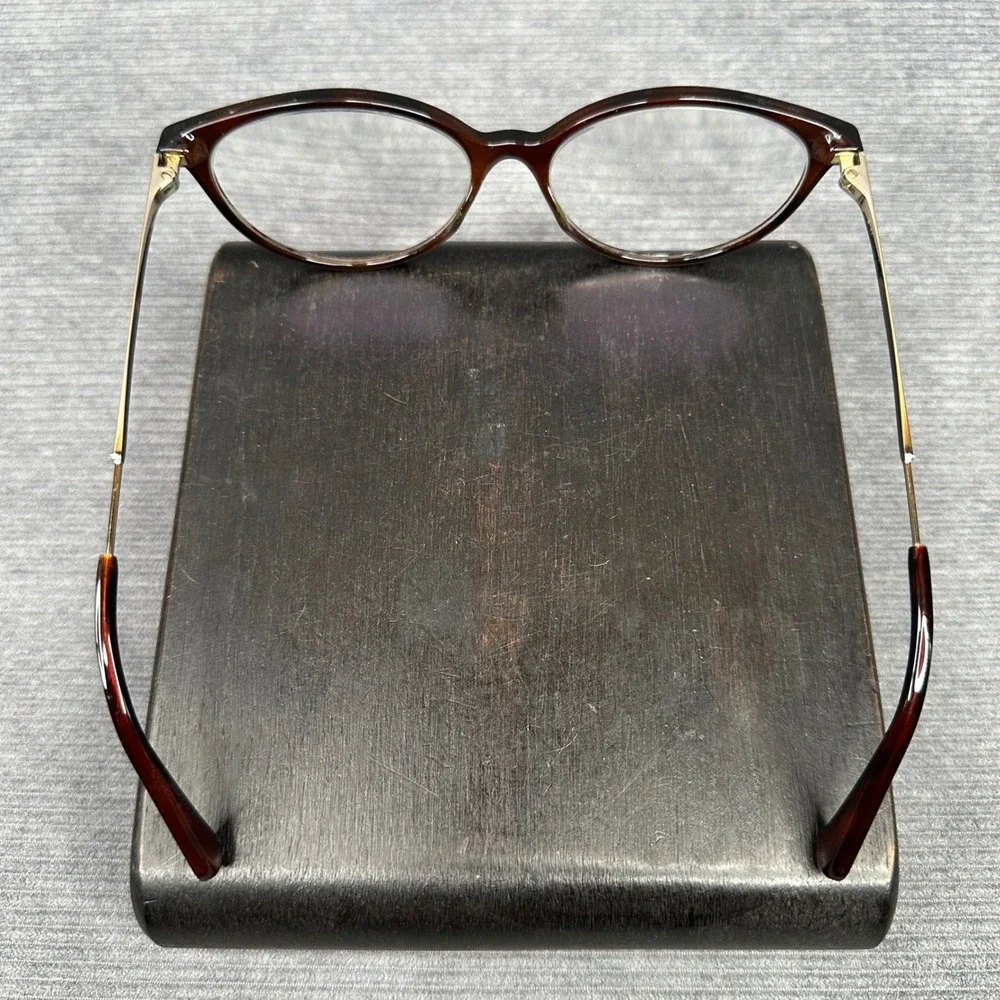 Max&Co. Tortoiseshell Cat Eye Y2K Eyeglasses Brown Gold Vintage 004148410030